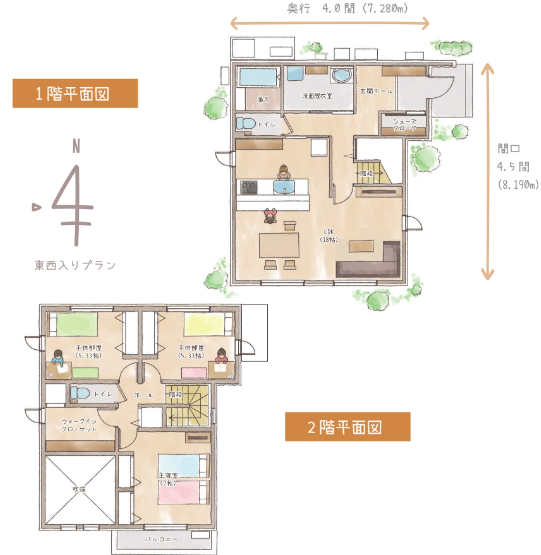 ハグミー4LDKの間取り