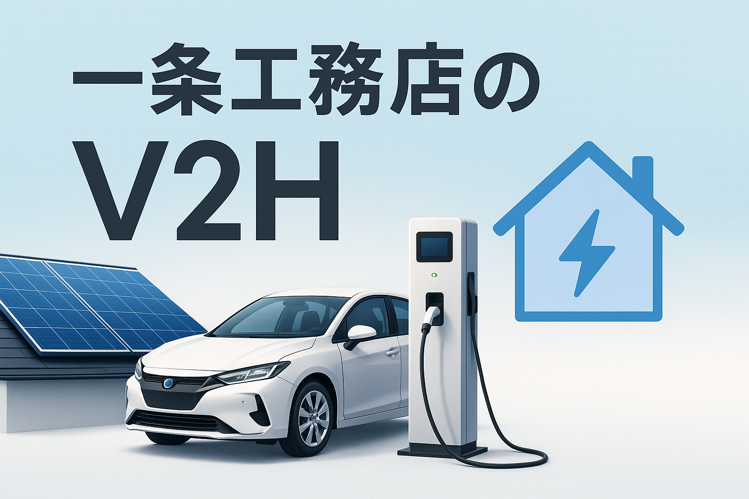 一条工務店のV2Hのメリット・デメリット！後付けは有益か？
