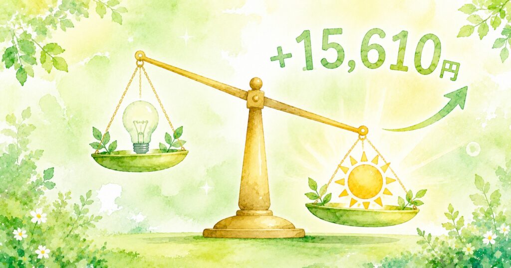 4月の収支まとめ｜実質プラス約15,610円の黒字！
