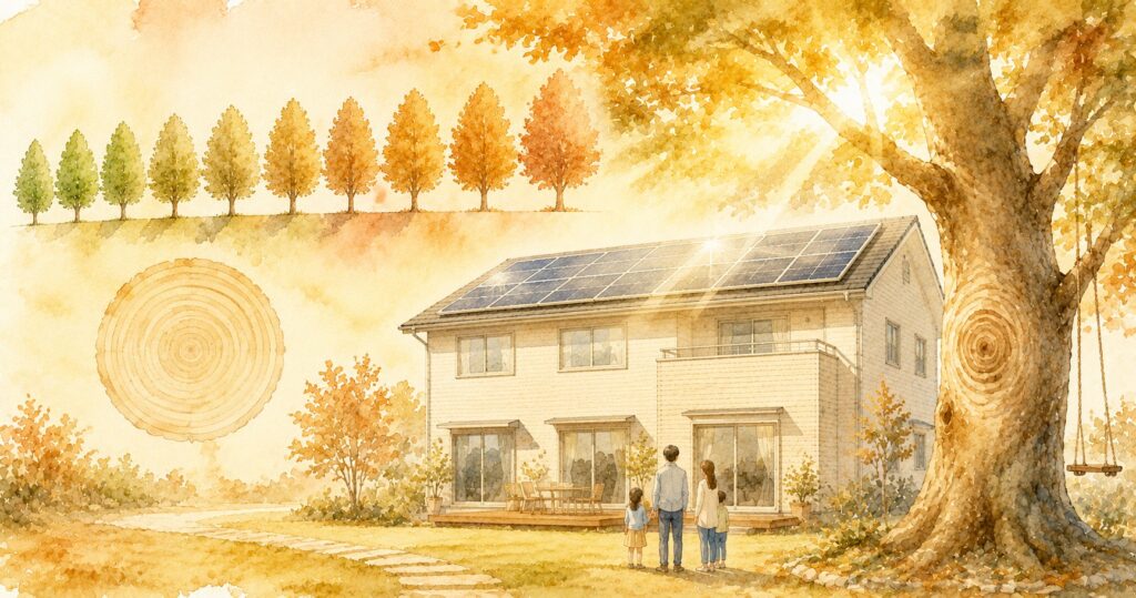 一条の家に住んで10年目で感じる太陽光のリアル