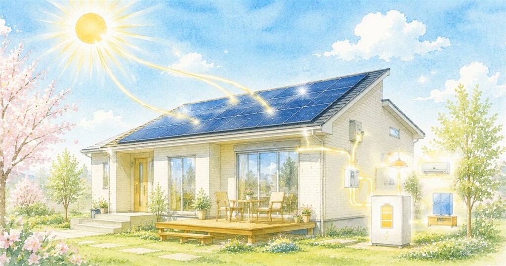 一条の太陽光発電|2026年3月の発電量