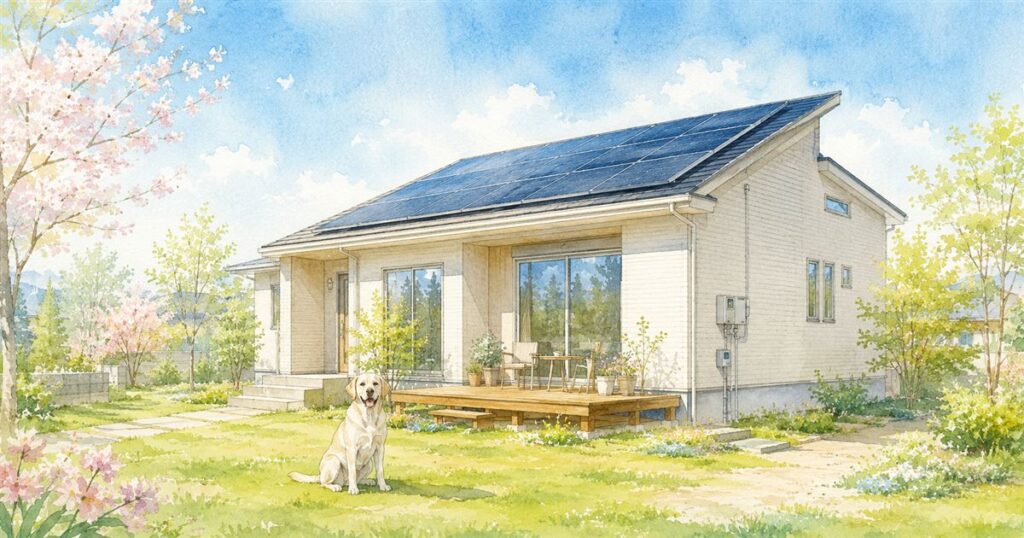 一条工務店 26年3月電気代と太陽光発電量を公開｜床暖房ありでも前年比－9,870円になった理由