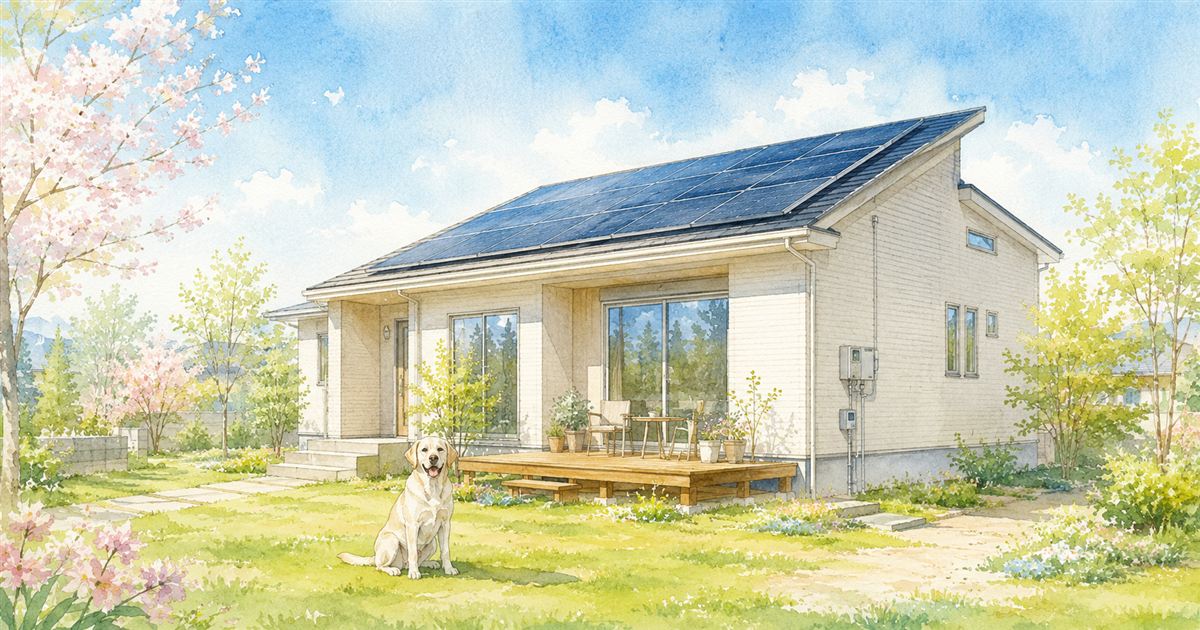 一条工務店 26年3月電気代と太陽光発電量を公開｜床暖房ありでも前年比－9,870円になった理由